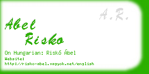 abel risko business card