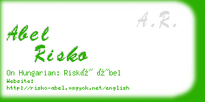 abel risko business card